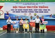 Bế mạc Hội thao truyền thống Khối Thi đua các cơ quan tham mưu Tỉnh ủy, cơ quan truyền thông tỉnh năm 2025
